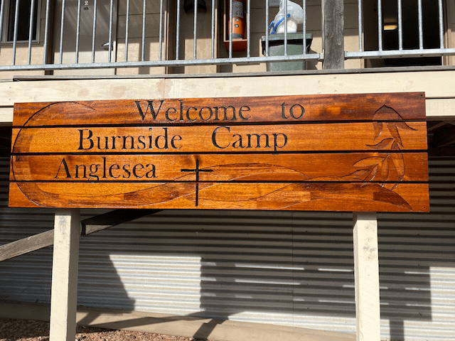 Burnside Camp sign