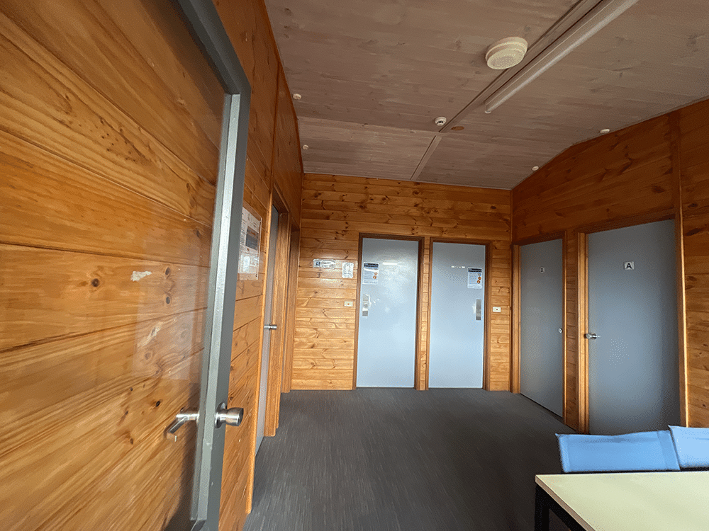 Camp Wilkin hallway of accommodation